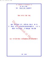 Quản lý đầu tư xây dựng cơ bản từ nguồn vốn ngân sách nhà nước tại huyện cam lộ, tỉnh quảng trị 