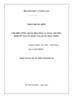 luận án: Chi tiêu công, quản trị công và tăng trưởng kinh tế tại các quốc gia đang phát triển (tt)