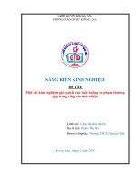 skkn một vài kinh nghiệm giải quyết các tình huống sư phạm thường gặp trong công tác chủ nhiệm lớp 6