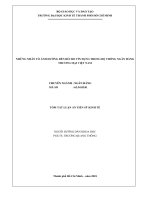 Những nhân tố ảnh hưởng đến rủi ro tín dụng trong hệ thống ngân hàng thương mại Việt Nam (tt)