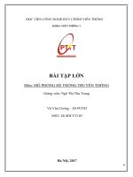 Bài tập lớn Mô phỏng hệ thống truyền thông