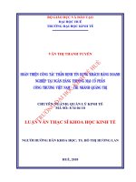 Hoàn thiện công tác thẩm định tín dụng khách hàng doanh nghiệp tại ngân hàng thương mại cổ phần công thương việt nam   chi nhánh quảng trị 