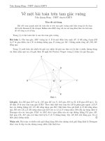 Về một bài toán trên tam giác vuông 