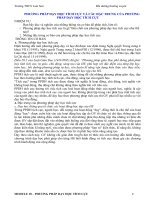 PHƯƠNG PHÁP DẠY HỌC TÍCH CỰC VÀ CÁC ĐẶC TRƯNG CÙA PHƯƠNG PHÁP DẠY HỌC TÍCH CỰC MODULE 18