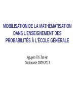 Mô hình hóa toán học trong dạy học xác suất thống kê ở trường phổ thông 