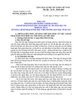 BÀI THU HOẠCH BDTX TIỂU HỌC MODULE 12, 13