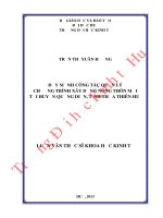 Đẩy mạnh công tác quản lý chương trình xây dựng Nông thôn mới tại huyện Quảng Điền, tỉnh Thừa Thiên Huế