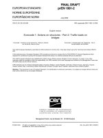 Design of masonry structures Eurocode 1 Part 2 - prEN 1991-2-2002