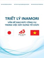 Triết Lý INAMORI Vấn Đề Đạo Đức Công Vụ Trong Việc Xây Dựng Tổ Chức