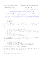 BÀI THU HOẠCH BỒI  DƯỠNG THƯỜNG XUYÊN TIỂU HỌC  MODULE 30, 35