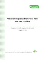 Phát triển nhiệt điện than ở Việt Nam: Góc nhìn tài chính