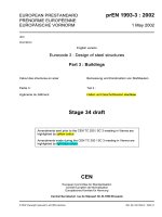 Design of masonry structures Eurocode 3.3 - Pren 1993-3 (2002 Mai)