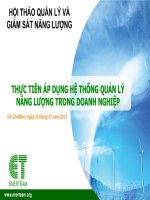 THỰC TIỄN ÁP DỤNG HỆ THỐNG QUẢN LÝ NĂNG LƯỢNG TRONG DOANH NGHIỆP