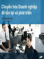 Chuyển hóa Doanh nghiệp để tồn tại và phát triển Mr. CheolGi Kim