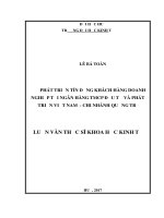 Phát Triển Tín Dụng Khách Hàng Doanh Nghiệp Tại Ngân Hàng Doanh Nghiệp Tại Ngân Hàng TMCP Đầu Tư Và Phát Triển Việt Nam – Chi Nhánh Quảng Trị