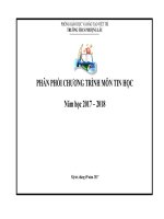PPCT tin hoc THCS 2017 2018 chuẩn kiến thức kĩ năng