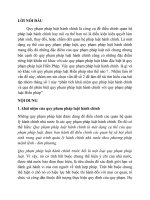 phan tich khai niem quy phap luat hanh chinh va qua do phan biet quy pham phap luat hanh chinh voi quy pham phap luat hien phap