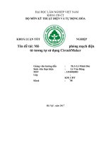 Tên đề tài: Mô phỏng mạch điện tử tương tự sử dụng CircuitMaker