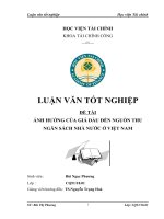 ẢNH HƯỞNG CỦA GIÁ dầu đến NGUỒN THU NGÂN SÁCH NHÀ nước ở VIỆT NAM12 