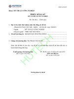 Luận văn thiết kế nội thất khách sạn phương đông 