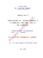 Nâng cao chất lượng nguồn nhân lực của Công ty Cổ phần Trường Sơn – Thừa Thiên Huế