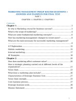 marketing management questions and answers câu hỏi và đáp án ôn tập cuối kì quản trị marketing buh