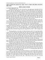 SÁNG KIẾN MỘT SỐ PHƯƠNG PHÁP DẠY HỌC TOÁN 6 THEO MÔ HÌNH TRƯỜNG HỌC MỚI