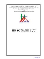 Hồ sơ năng lực Công ty Cổ Phần Đầu tư và Xây dựng Hướng An