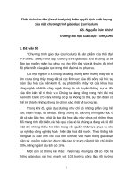 Phân tích nhu cầu (Need Analysis) khâu quyết định chất lượng của một chương trình giáo dục (curriculum)