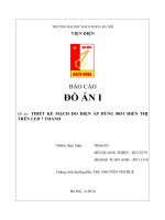 Đề tài thiết kế mạch đo điện áp dùng 8051 hiển thị trên led 7 thanh