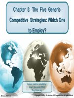 Chapter  5:  The  Five  Generic  Competitive  Strategies: Which One to Employ?
