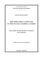Điều khiển động cơ đồng bộ từ trở tốc độ cao không cảm biến
