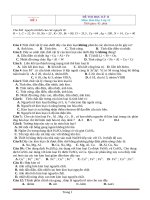 7 đề thi môn hóa 12 học kỳ 2 có đáp án