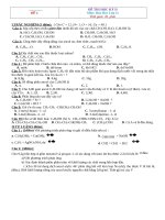 15 đề thi học kỳ 2 môn hóa lớp 11 có đáp án