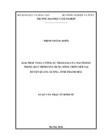Giải pháp tăng cường sự tham gia của người dân trong quá trình xây dựng nông thôn mới tại huyện quảng xương, tỉnh thanh hóa 