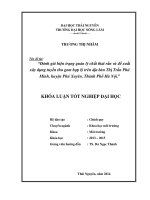 Đánh giá hiện trạng quản lý chất thải rắn và đề xuất xây dựng tuyến thu gom hợp lý trên địa bàn thị trấn phú minh, huyện phú xuyên, thành phố hà nội 