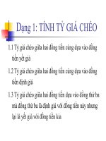 Bai tap tài chính quốc tế NEU