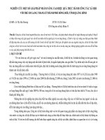 NGHIÊN cứu một số GIẢI PHÁP NHẰM NÂNG CAO HIỆU QUẢ THỰC HÀNH CÔNG tác xã hội với TRẺ EM LANG THANG ở THÀNH PHỐ ĐỒNG hới, TỈNH QUẢNG BÌNH