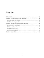 Luận văn: Dạng chính tắc của một số ma trận đặc biệt