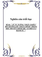 Từ tư tưởng nhân nghĩa đến đường lối nhân chính trong học thuyết chính trị   xã hội của mạnh tử 