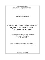 Đánh giá khả năng kháng chấn của một số công trình hiện hữu tại thành phố đà nẵng