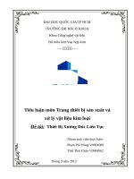 Thiết Bị Xưởng Đúc Liên Tục