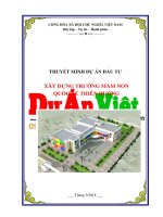 Dự án xây dựng trường mầm non quốc tế thiên đường 