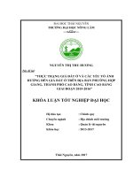 Thực trạng giá đất ở và các yếu tố ảnh hưởng đến giá đất ở trên địa bàn phường Hợp Giang  thành phố Cao Bằng  tỉnh Cao Bằng giai đoạn 2015  2016 (Khóa luận tốt nghiệp)