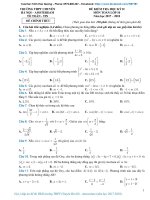 Đề thi học kỳ 2 Toán 10 năm 2017 – 2018 trường THPT chuyên Hà Nội – Amsterdam