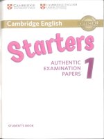 TRỌN BỘ STARTERS 1,2 2018