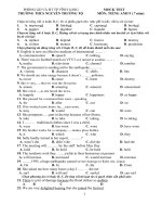 BỘ ĐỀ THAM KHẢO TUYỂN SINH 10 MÔN TIẾNG ANH