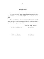 Nghiên cứu một số nhân tố tác động tới ý định sử dụng cà phê hoà tan của người tiêu dùng việt nam 