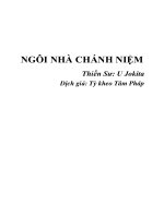 Ngôi nhà chánh niệm Thiền Sư: U Jokita