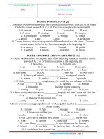 36 đề kiểm tra học kỳ 2 môn Tiếng Anh 10 có đáp án